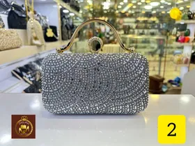 کیف دستی مجلسی نگینی دو دسته