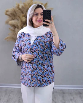 شومیز گل‌گلی