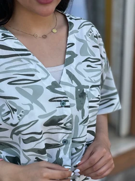 شومیز گرهی آبرنگی کد 942