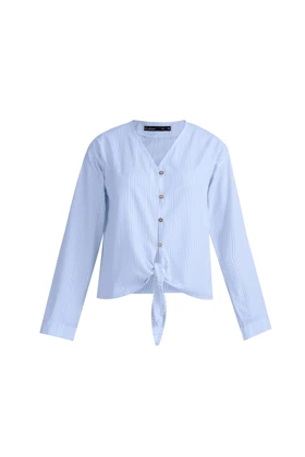 شومیز جلو گره دار نخی - 3161