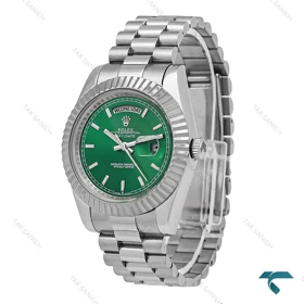 ساعت مردانه رولکس دی دیت سیلور صفحه سبز Rolex-6632-G