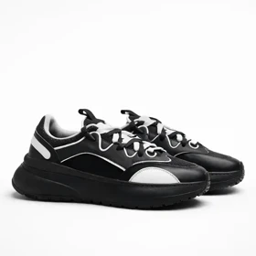 کفش کتانی برشکا مدل Sunny مشکی سفید کد 295226