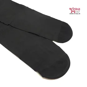 جوراب شلواری شیشه ای رنگ پا و مشکی ضخامت 12den