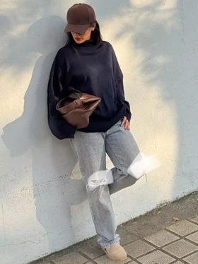 بافت یقه اسکی جورجینا