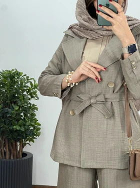 ست کت و شلوار شانتون آینام