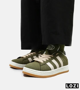 کفش کتانی زنانه و مردانه سبز کرم ADIDAS Campus