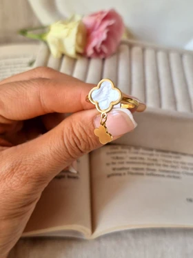 انگشتر ونکلیف صدفی آویزدار