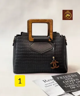 کیف زنانه دسته چوبی شنل