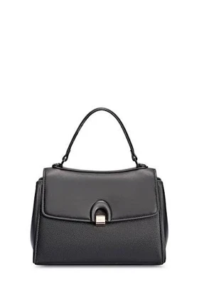 کیف دستی زنانه چرم مصنوعی قفل دار دسته دار دیوید جونز DAVIDJONES