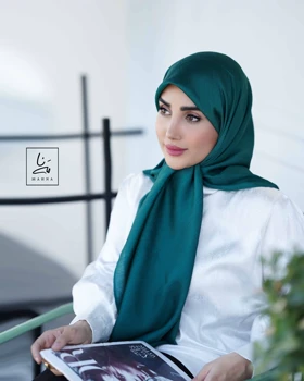 روسری تسلا سبز یشمی روشن