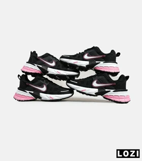 کفش کتانی مردانه و زنانه مشکی صورتی سفید Nike cushlon مدل 6211