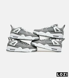کتانی ساق‌دار زنانه و مردانه طوسی Nike air jordan 4