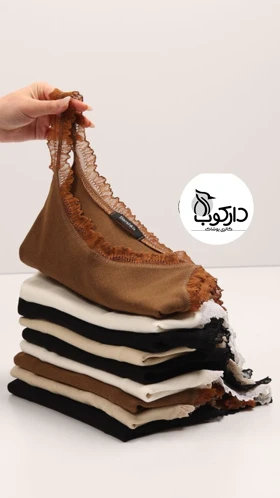 تاپ کبریتی زنانه فانریپ اعلا یقه گرد گیپوری برشکا