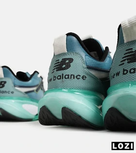 کفش کتانی مردانه و زنانه سفید آبی سبز NEW BALANCE More Trail v3