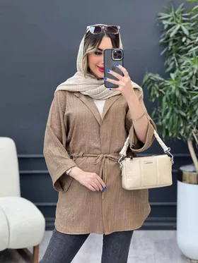 مانتو آستین پاکتی پایین هلال