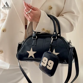 کیف چرمی زنانه Women HandBag A10 (مشکی)