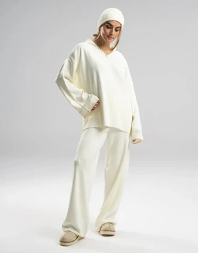 بلوز شلوار بافت یقه هفت