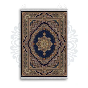 *جدید* فرشینه از جنس پارچه شانل مخمل ترک طرح فانتزی برند دفه کد 1250