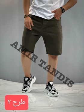 شلوارک مردانه کتان/جین