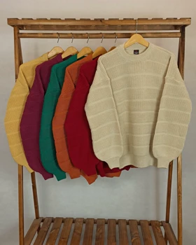 بلوز بافت (کرمی)