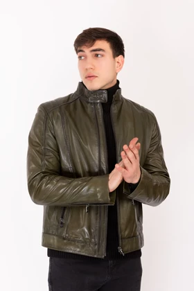 کت و کاپشن مردانه new-venture-gian-ferre-solid-leather