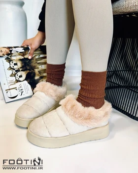نیم بوت زنانه ugg خزدار دوختی GA