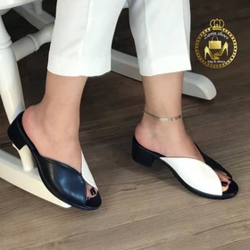 صندل و روفرشی زنانه طبی جلوباز صدف