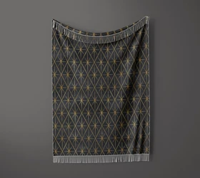 شال مبل ریش دار sofa shawl 287