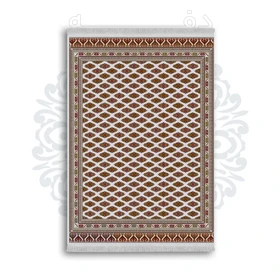 فرشینه از جنس پارچه هازان مخمل ترک طرح سنتی و مدرن برند دفه کد DAMG105