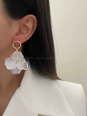 گوشواره گل سرامیکی