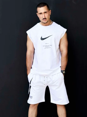 رکابی حلقه‌ای وست نایک سفید Pedro Pascal