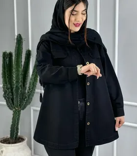 مانتو کتان بغل زیپ
