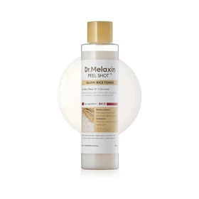 تونر برنج روشن‌کننده صورت ملاکسین Dr.Melaxin مدل Peel Shot Glow Rice