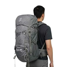 کوله پشتی کوهنوردی 45 لیتری صخره مدل Rise-45 (طوسی)