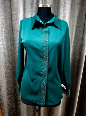 شومیز نگین کاری برشکا