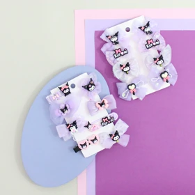 گیره سر کرومی قلبی 8 عددی با طراحی زیبا و کاربردی