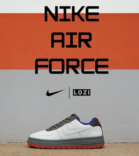 کفش کتانی مردانه و زنانه سفید طوسی نایک NIKE AIR FORCE مدل 4314