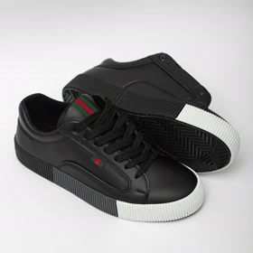 کفش کتانی گوچی مشکی سفید کد 294847