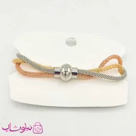 دستبند دخترانه سه لاین با آویز ماه و ستاره
