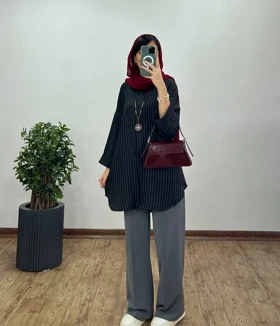 مانتو دکمه مخفی دیپلمات ویونا 1