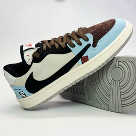 کفش کتانی ایر جردن تراویس اسکات بی ام آبی کد 294854