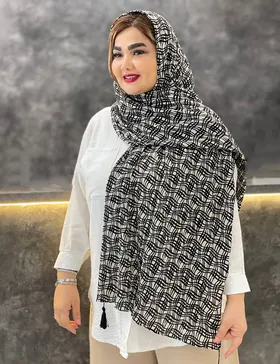 شال برشکا طرحدار : L136F