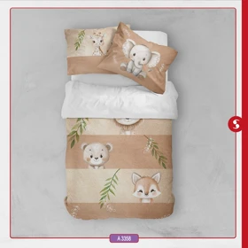 روتختی کودکانه برند مینوریا طرح حیوانات کد p-498