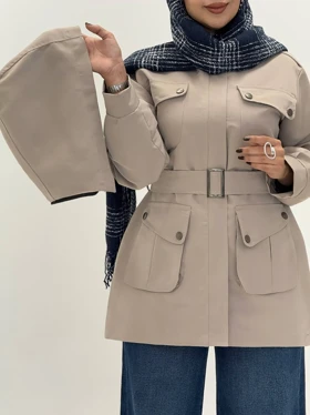 3607-بارانی آستردار ایوان