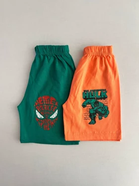 شلوارک بچگانه ترک طرح ابر قهرمان 20055