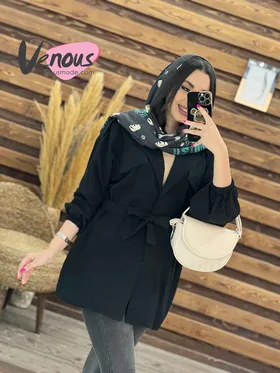 مانتو کمردار سرشونه پاگون