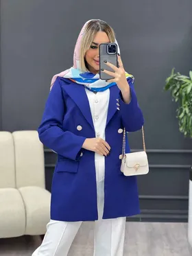 مانتو چهاردکمه دو جیب