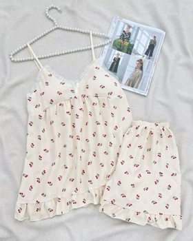 ست تاپ و شلوارک کاپ‌دار کد 5541