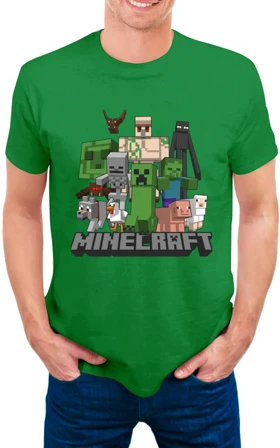 تیشرت طرح ماینکرافت | Minecraft Creeper Men's T-shirt کد 254453