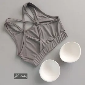 نیم‌تنه پشت وی ورزشی زنانه 40 تا 44